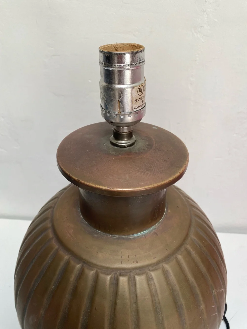 Brass Melon Form Table Lamp 15